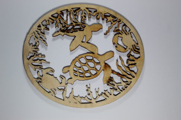 sea turtle wall art 10x9
