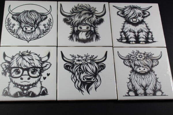 WHITE CERAMIC COASTER